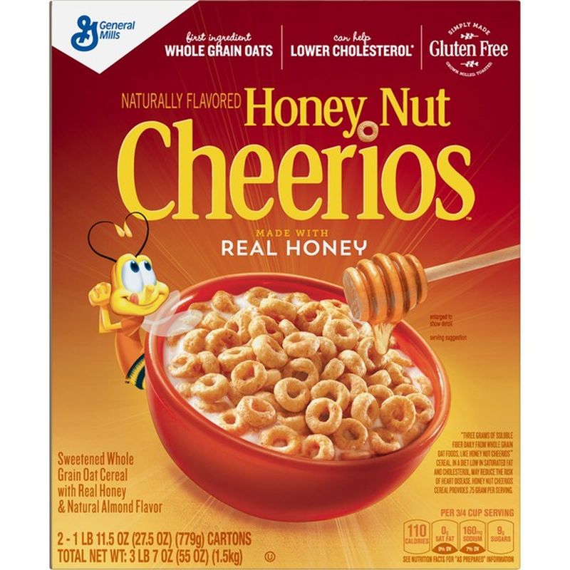 Cheerios Cereal, Honey Nut (27.5 oz) from Costco Instacart