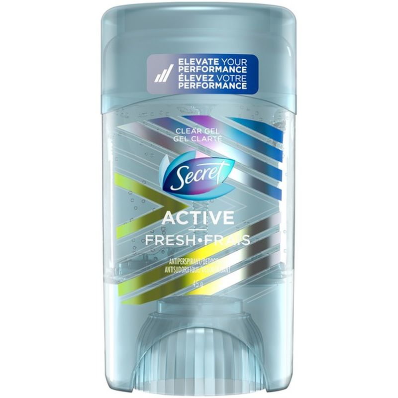 Secret Active Fresh Clear Gel Antiperspirant/Deodorant (45 g) Instacart
