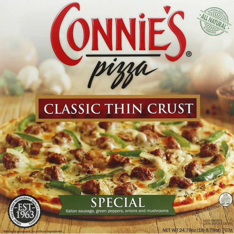 Connies Pizza, Special, Classic Thin Crust (24.79 oz) Instacart