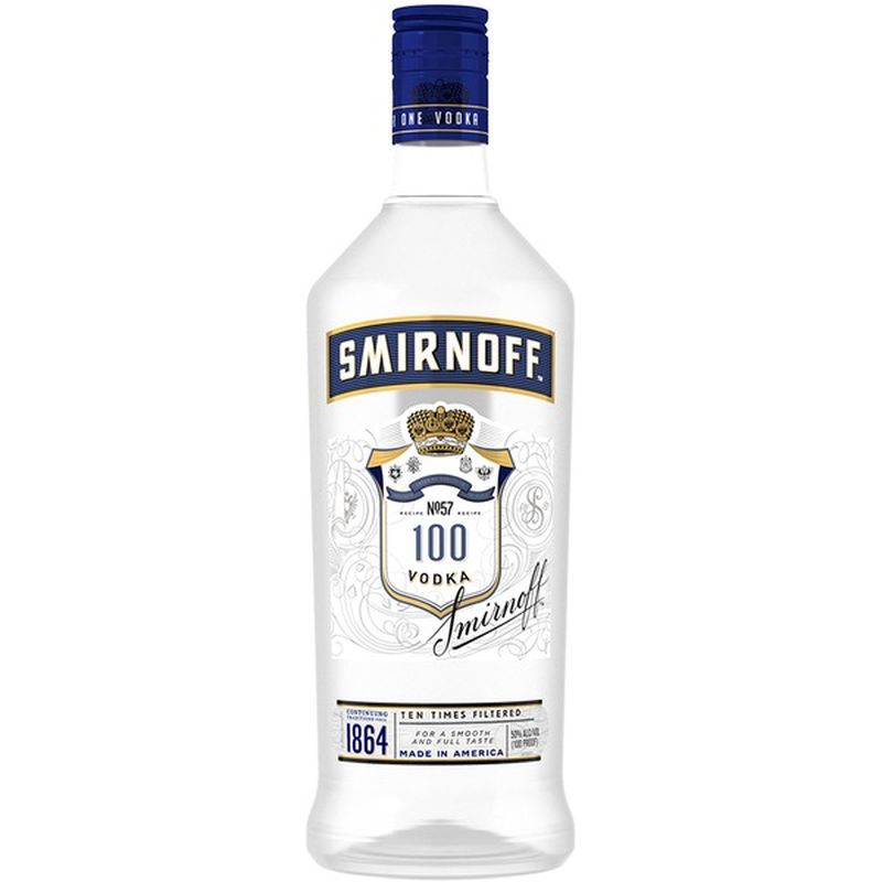 Smirnoff No. 57 100 Proof Vodka Bottle (1.75 L) from Total Wine