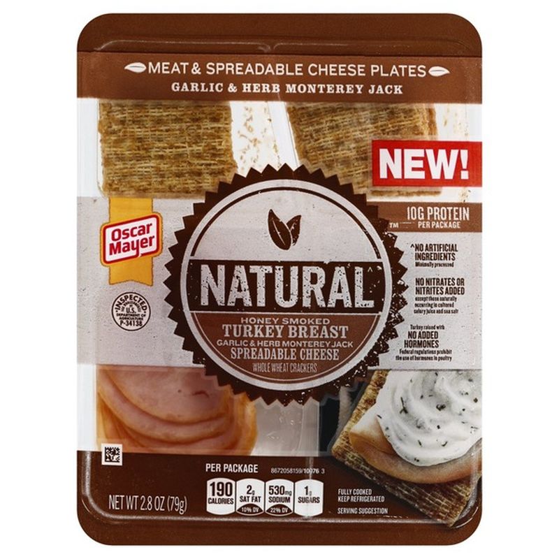 Oscar Mayer Natural Snacking Plate with Turkey Breast, Garlic & Herb
