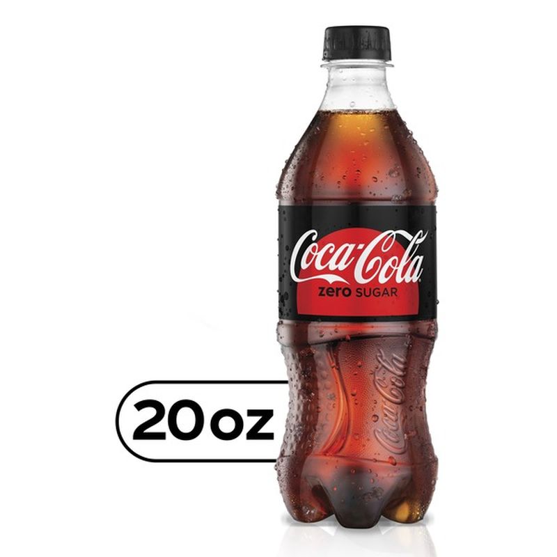 CocaCola Zero Sugar Cola, Zero Calorie (20 oz) Instacart