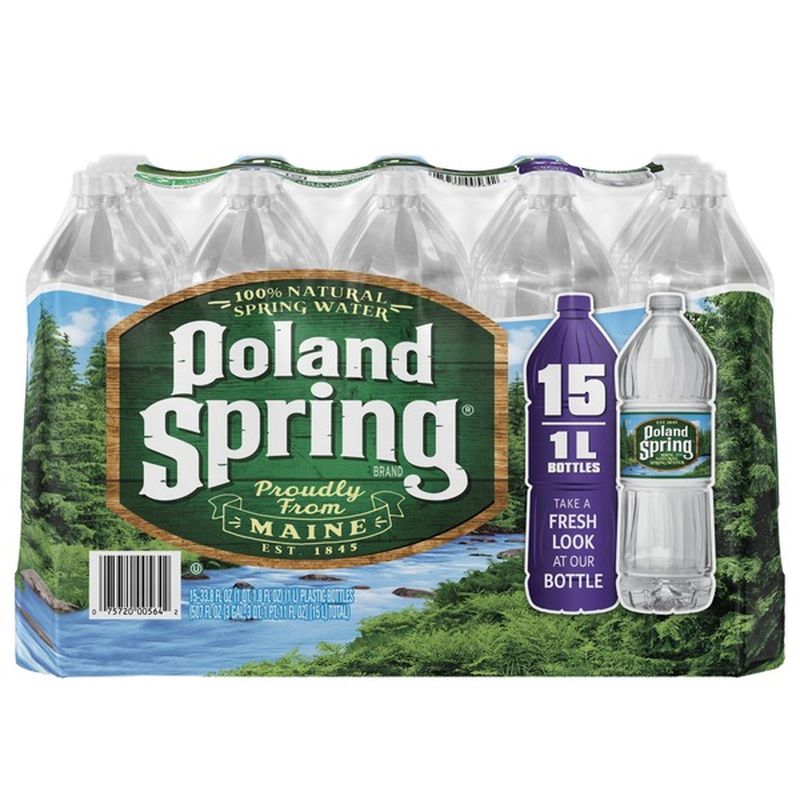 Poland Spring 100 Natural Spring Water (1 L) from Costco Instacart