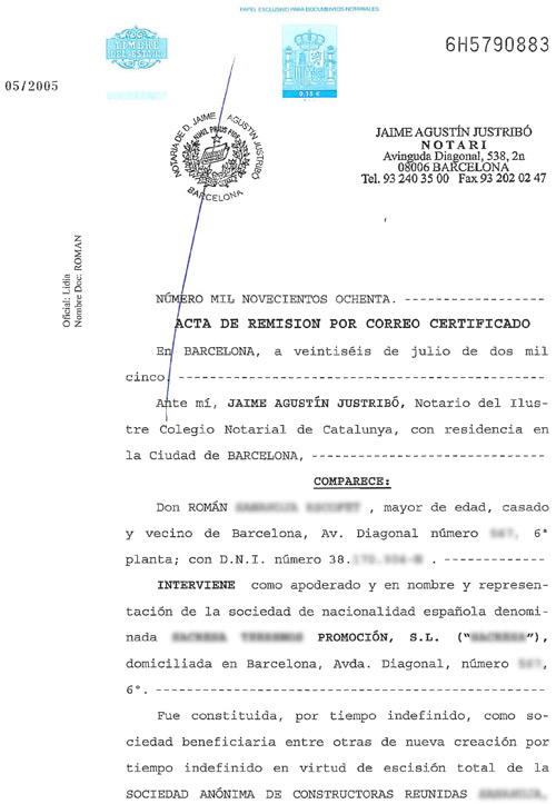 » Traducción Jurada Escritura notarial