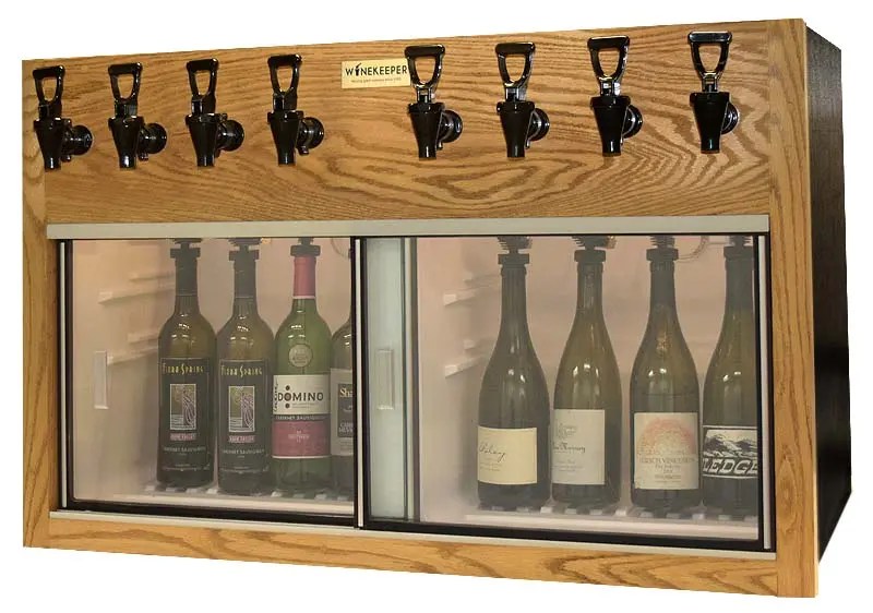 WineKeeper 4X4O2RN 7997 Napa 8 Bottle Wine Dispenser Preservation