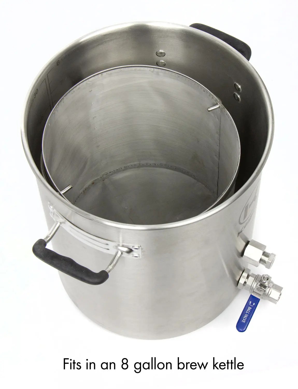 Kegco XMB8 Stainless Steel ColdBrew Iced Coffee Filter Basket for 6