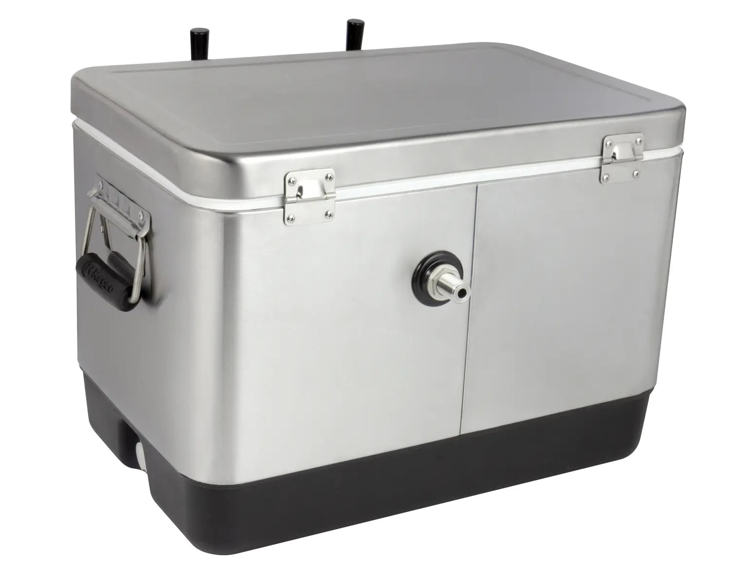 Kegco Single Faucet Stainless Steel Jockey Box 50 Liter, 3/8" O.D