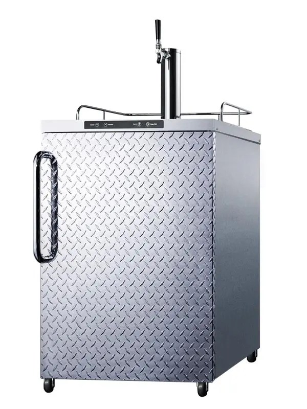 Summit SBC635MOSDPL Freestanding Outdoor Kegerator Diamond Plated