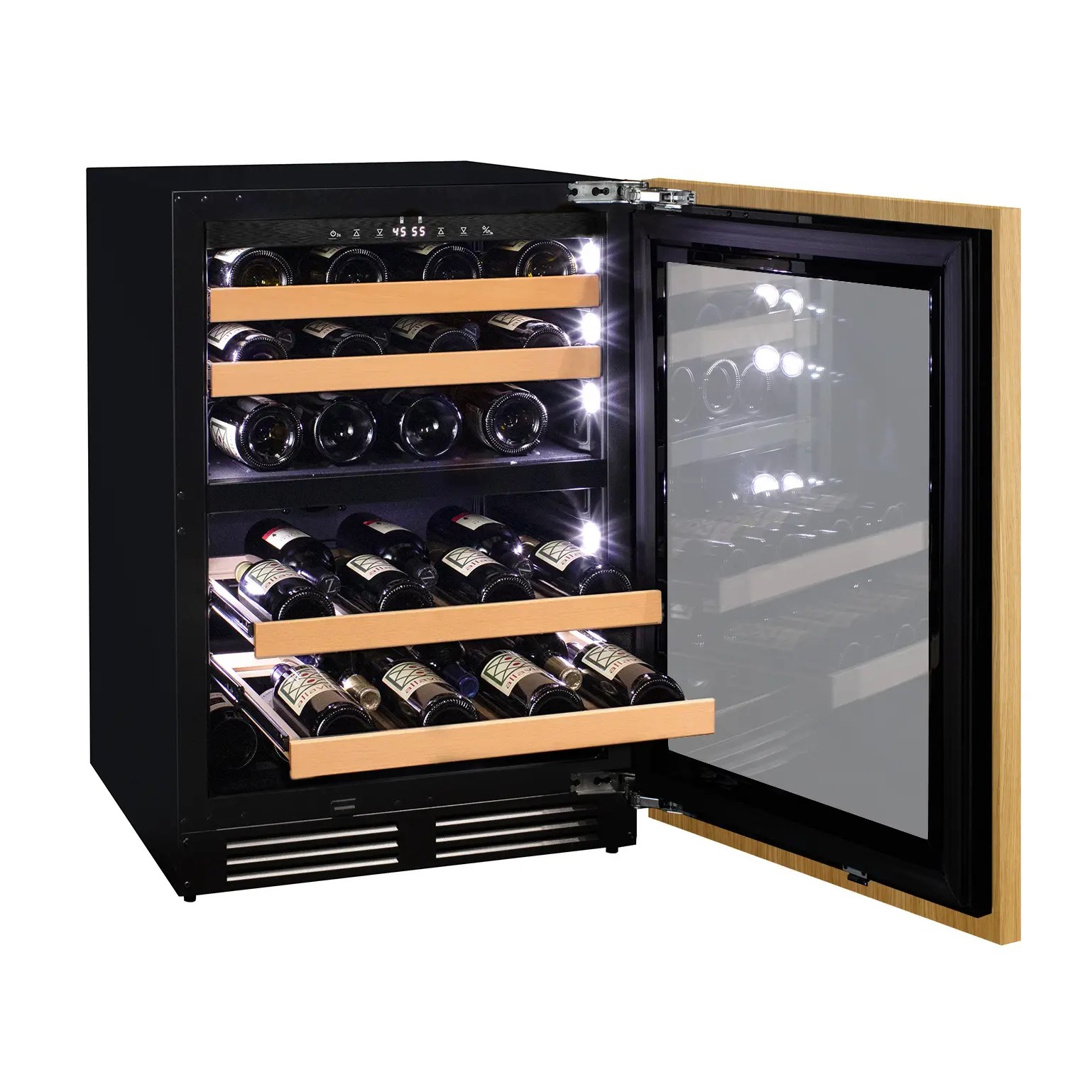 Allavino VCWR24PRD2R 24" Wide Dual Zone Panel Ready Wine Refrigerator