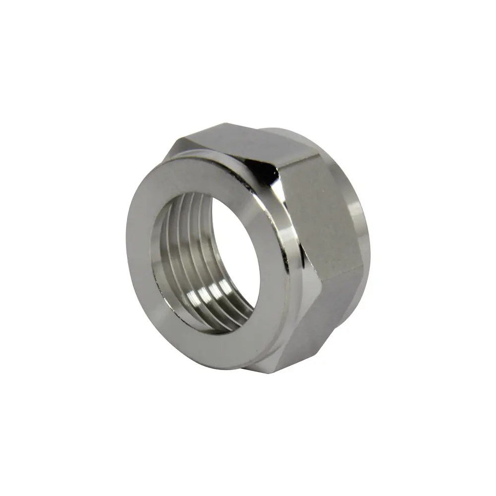 Beer Line Coupling Hex Nut Chrome