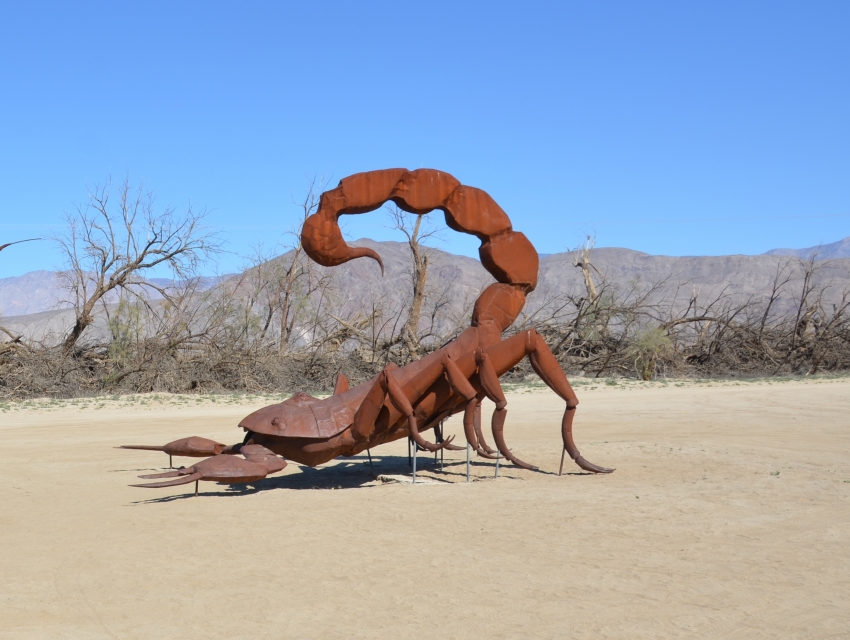 Sky Art Desert Sculpture Scorpion & Sculpture, Borrego Springs cityseeker