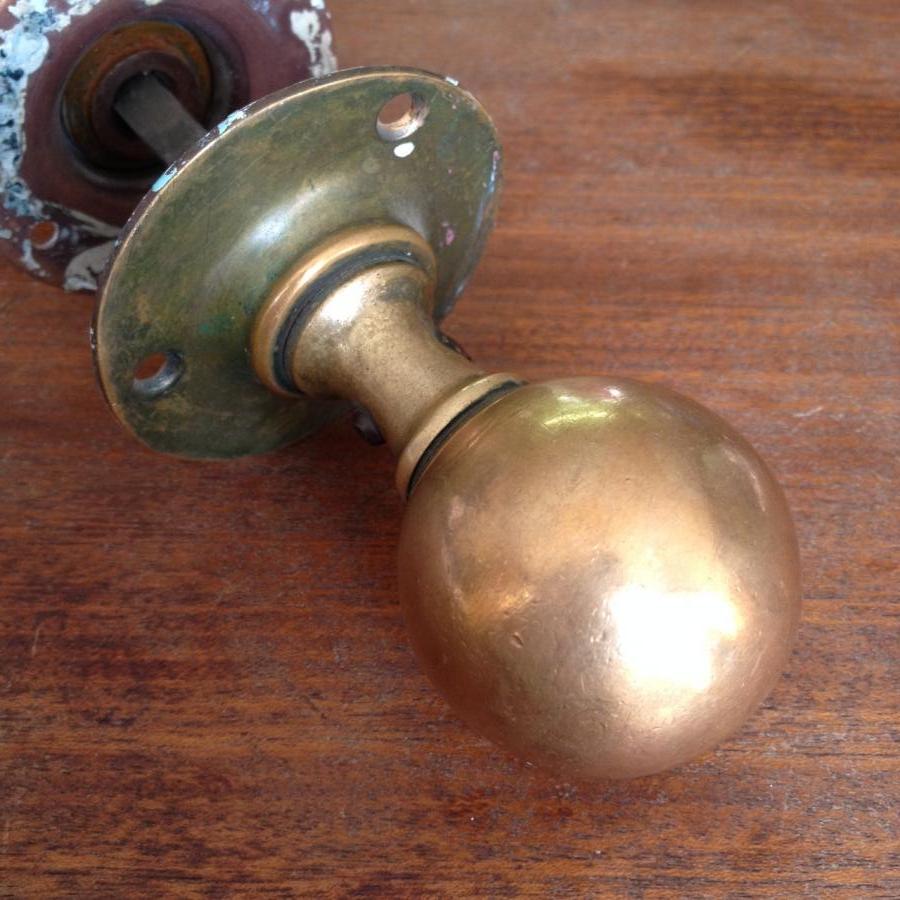Reclaimed Brass Door Handles V&V Reclamation