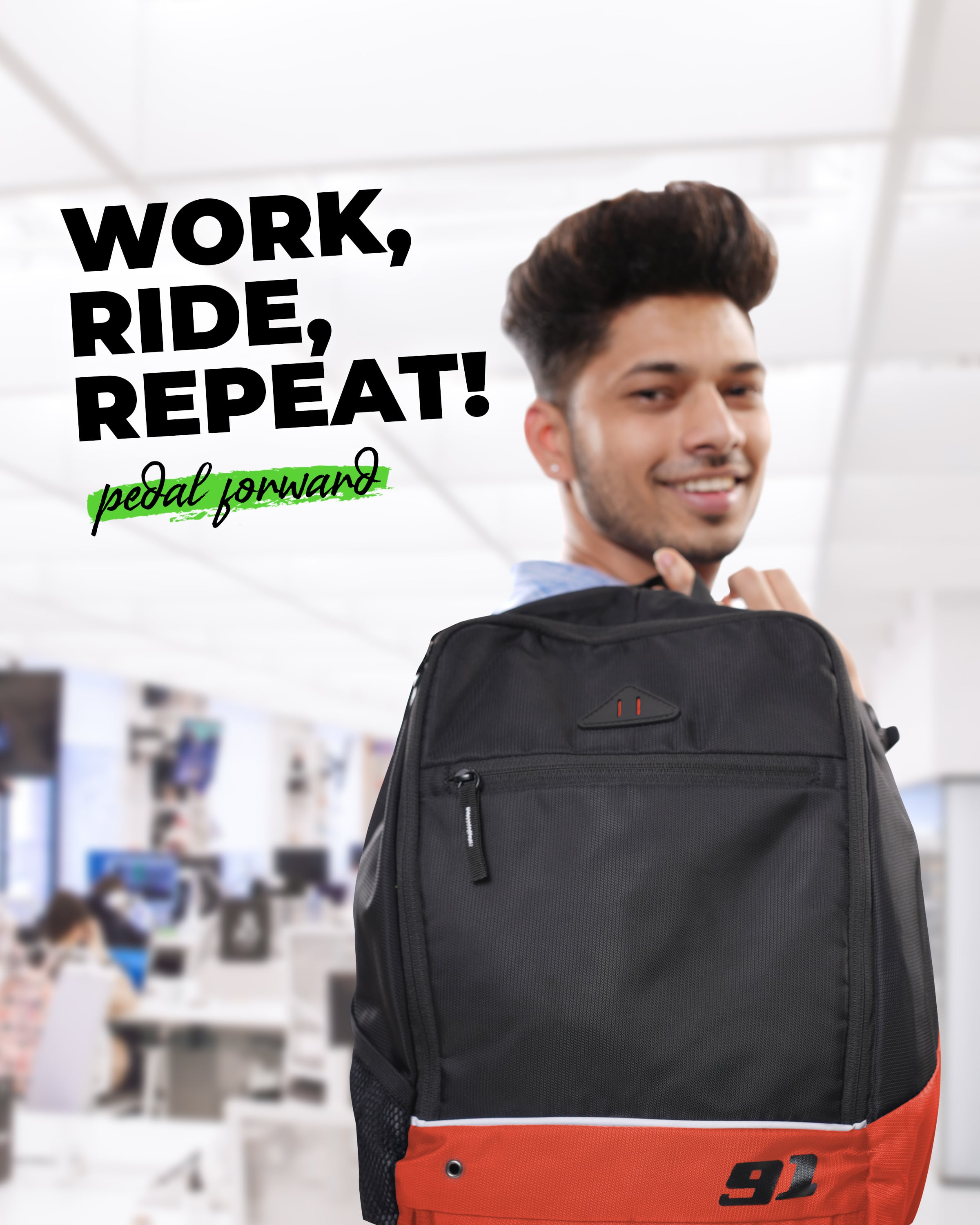 Buy 91Trekker XL 20L Black Red Backpack Backpack Online One