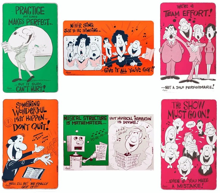 Choir Room Posters (Set 4) by Van J.W. Pepper Sheet Music