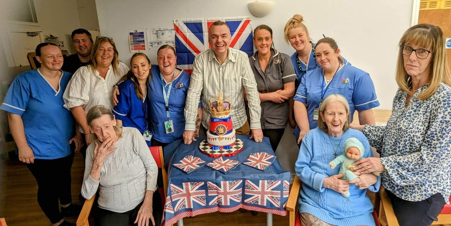 A Coronation Cake 'Fit for a King' We Care Group