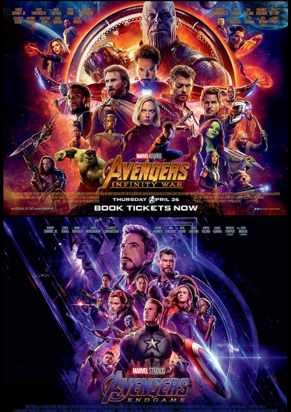 Avengers Infinity War + Avengers Endgame showtimes