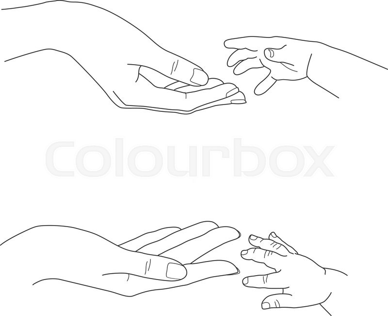 Chatrou Hands Reaching Out Of Water Drawing
