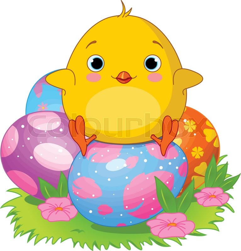 Påske, clipart, royaltyfree stock vektor Colourbox