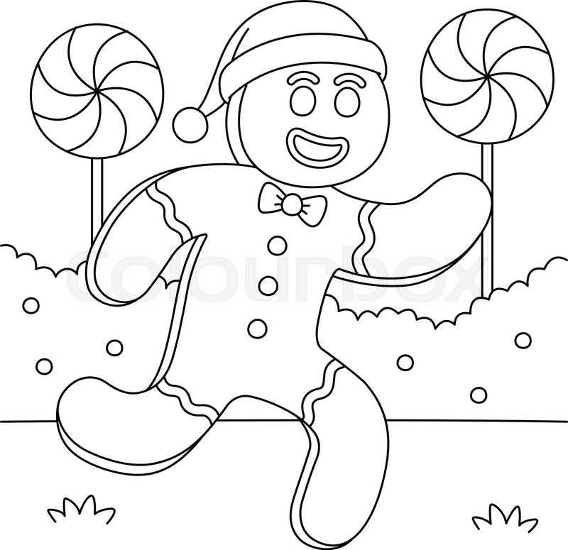 Gingerbread Man Coloring Pages