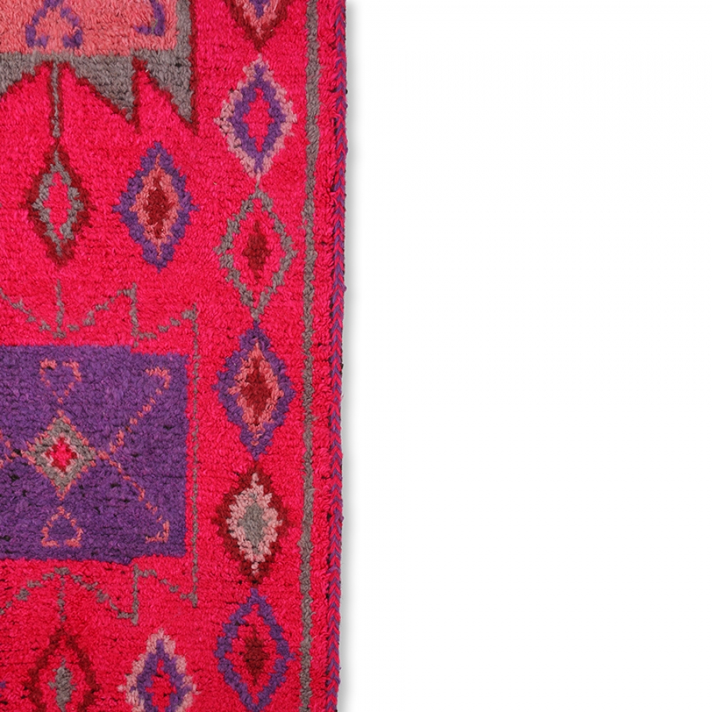 HKliving Woll Teppich Läufer Pink 70x200 cm nunido.