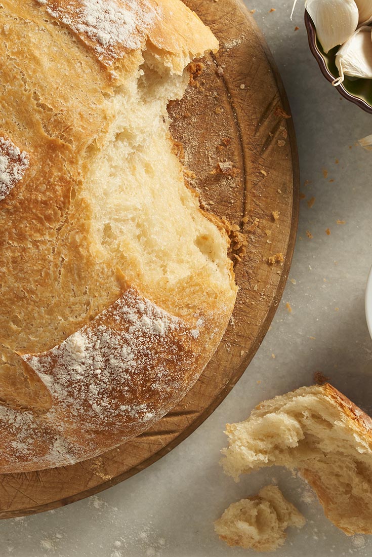 Crusty Cloche Bread Recipe King Arthur Flour