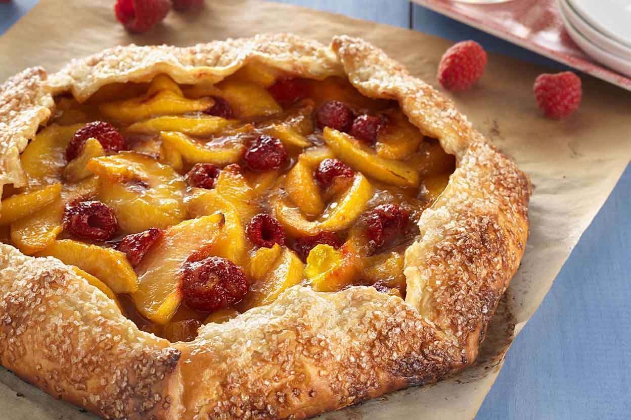 Rustic Peach Tart Recipe King Arthur Flour