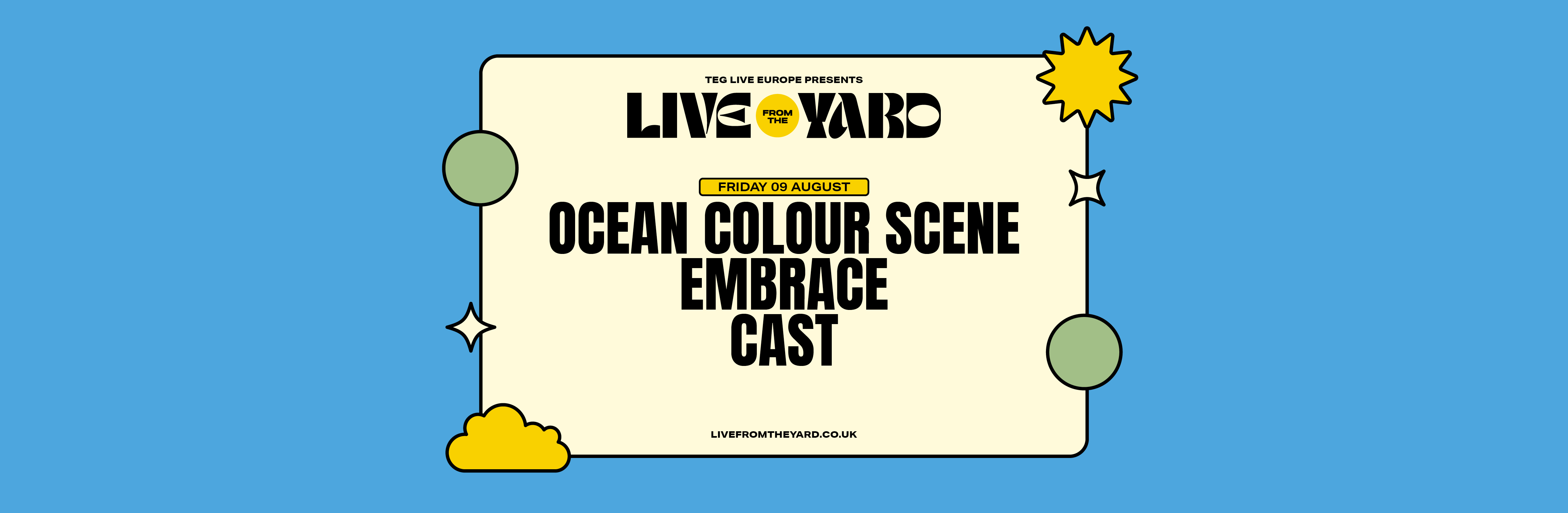 Ocean Colour Scene Live From The Yard tickets Zebedee's Yard