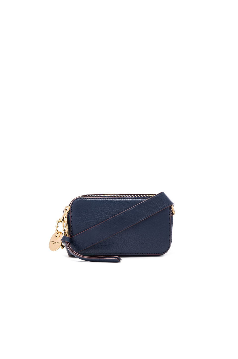 MARC JACOBS 'RECRUIT' PEBBLED LEATHER CROSSBODY BAG, NAVY BLUE ModeSens