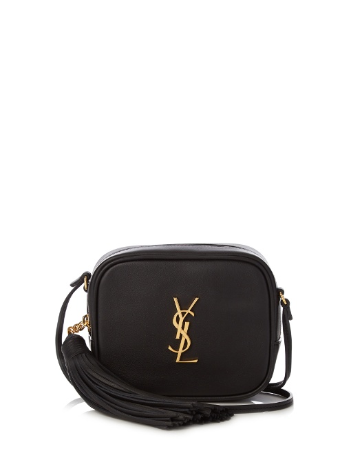 SAINT LAURENT Monogram Blogger Classic Leather CrossBody Bag in Black