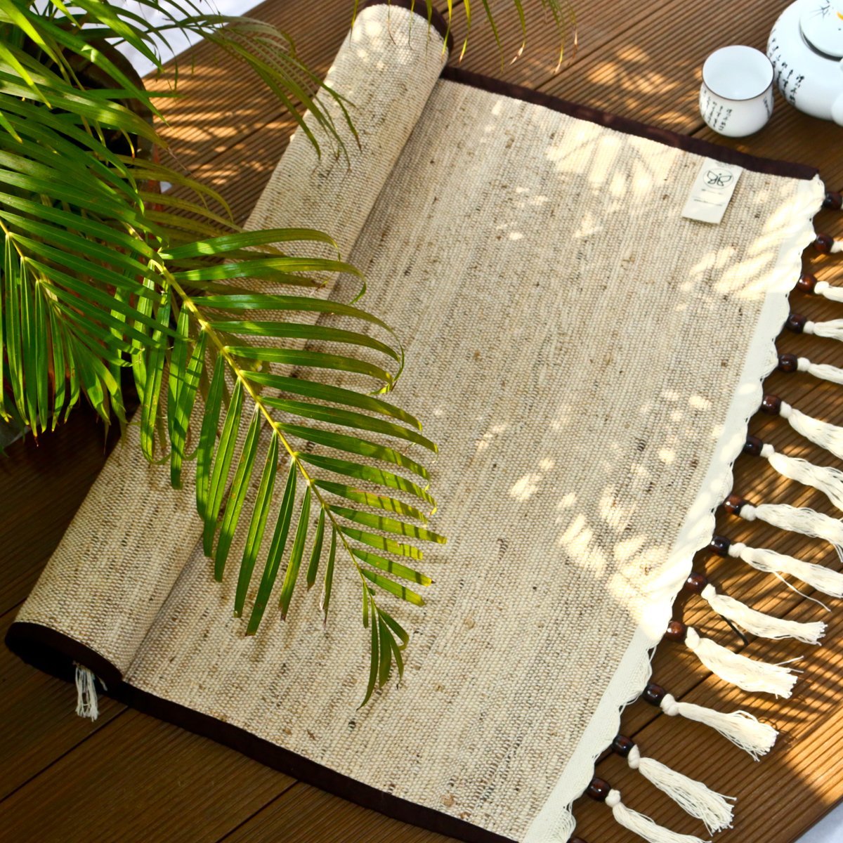 Sampoorna Banana Fiber Yoga Mat Home Natural Workout Meditation Yoga