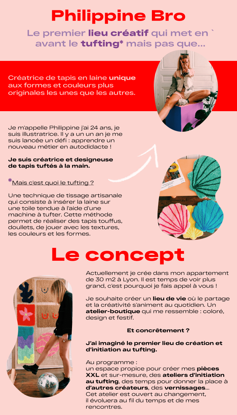 Philippine Bro L'atelier tufting Ulule