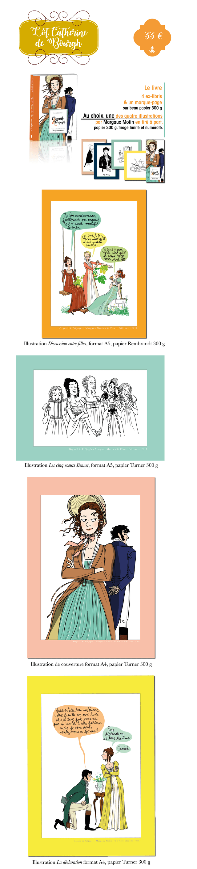 Orgueil & Préjugés illustré par Margaux Motin Ulule