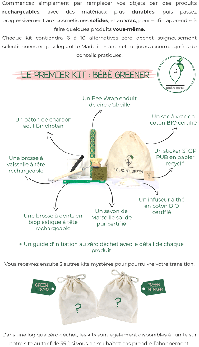 UN COUP DE POUCE POUR LE POINT GREEN Ulule