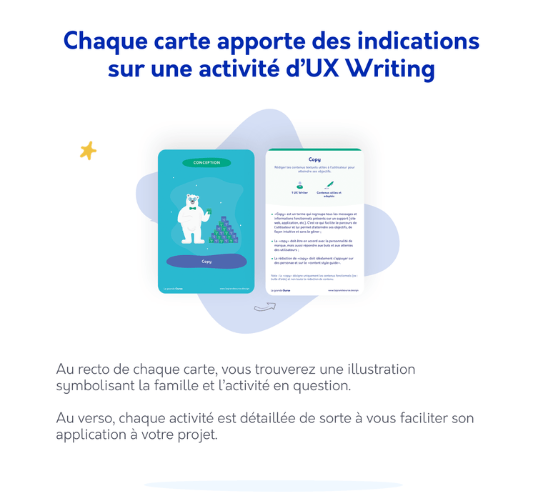 Adoptez les Cartes des activités d'UX Writing Ulule