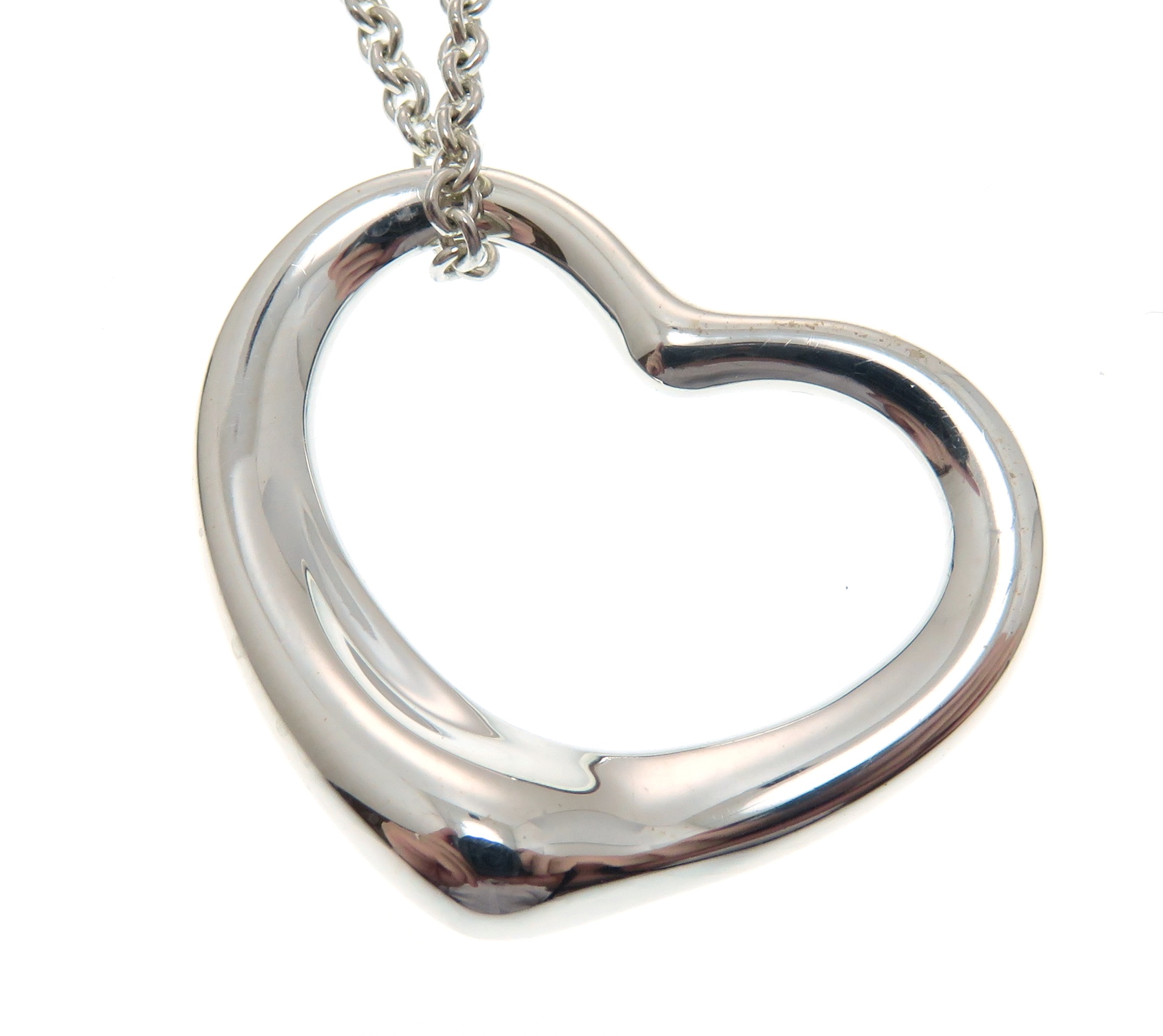 TIFFANY＆CO ティファニー オープンハートネックレス シルバー 全体重量約5.3g 【205】 の購入なら「質」の大黒屋（公式）