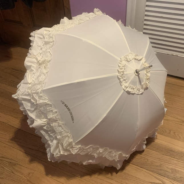 BtSSB Bird Cage Umbrella (Ivory) Umbrellas and Parasols Lace Market