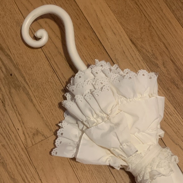 BtSSB Bird Cage Umbrella (Ivory) Umbrellas and Parasols Lace Market