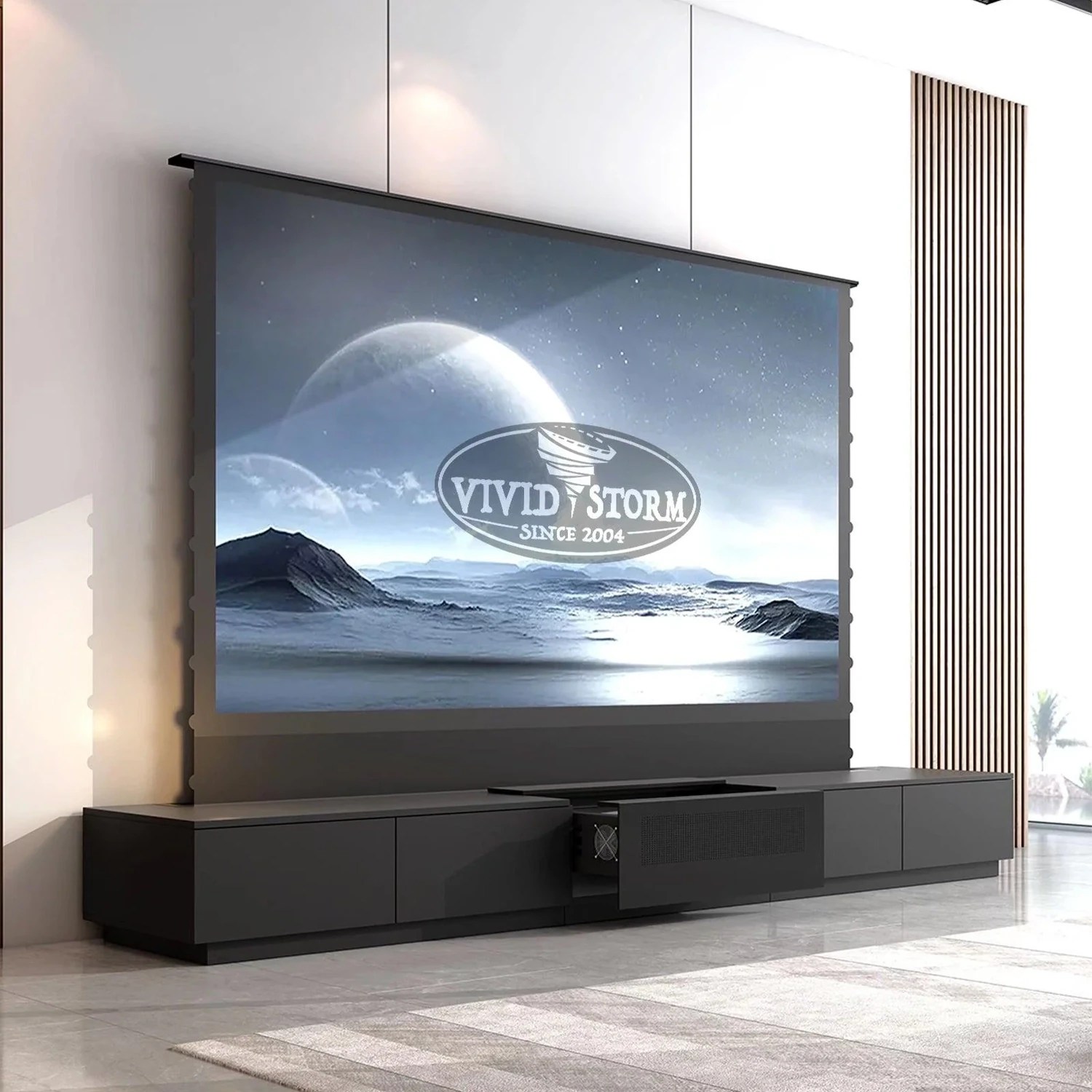 VIVIDSTORM Screen & TV Cabinet Monte Carlo Package