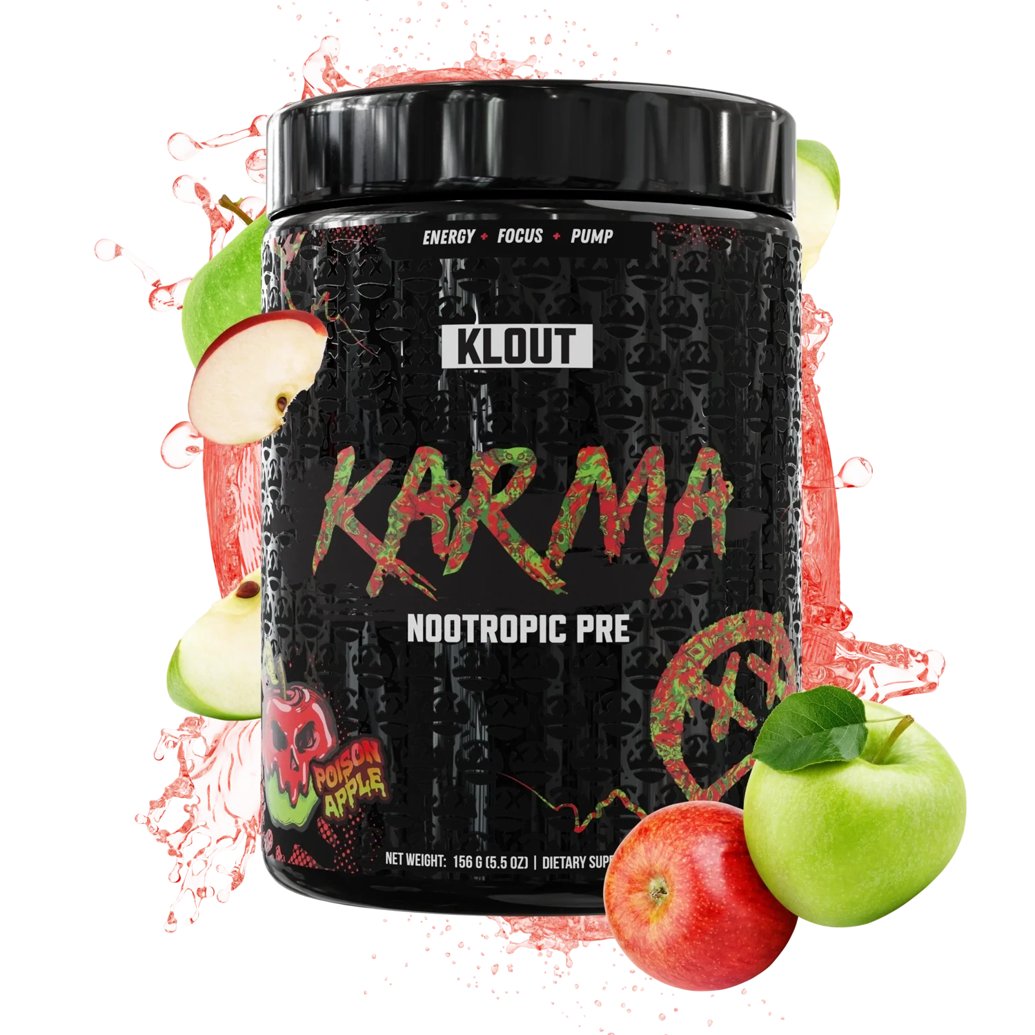 Klout Pwr Karma LowStim Nootropic PreWorkout
