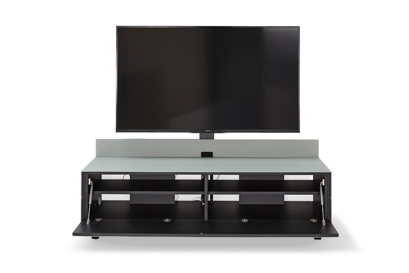 TVLowboard Media Smart Weiß / Weißglas Segmüller