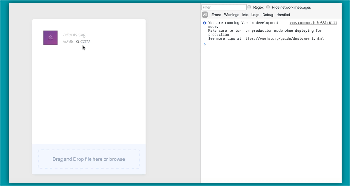 Setting up Vue Clip a minimalistic and hackable file uploader. Vue