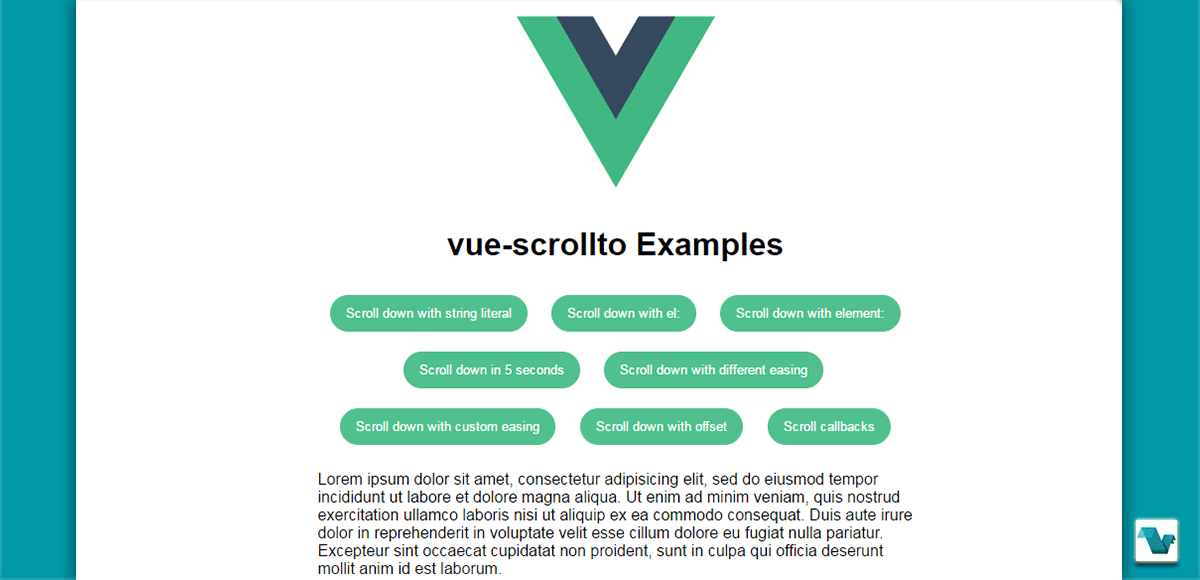 Vue.js directive that can scroll to elements on the page. Slot Digital