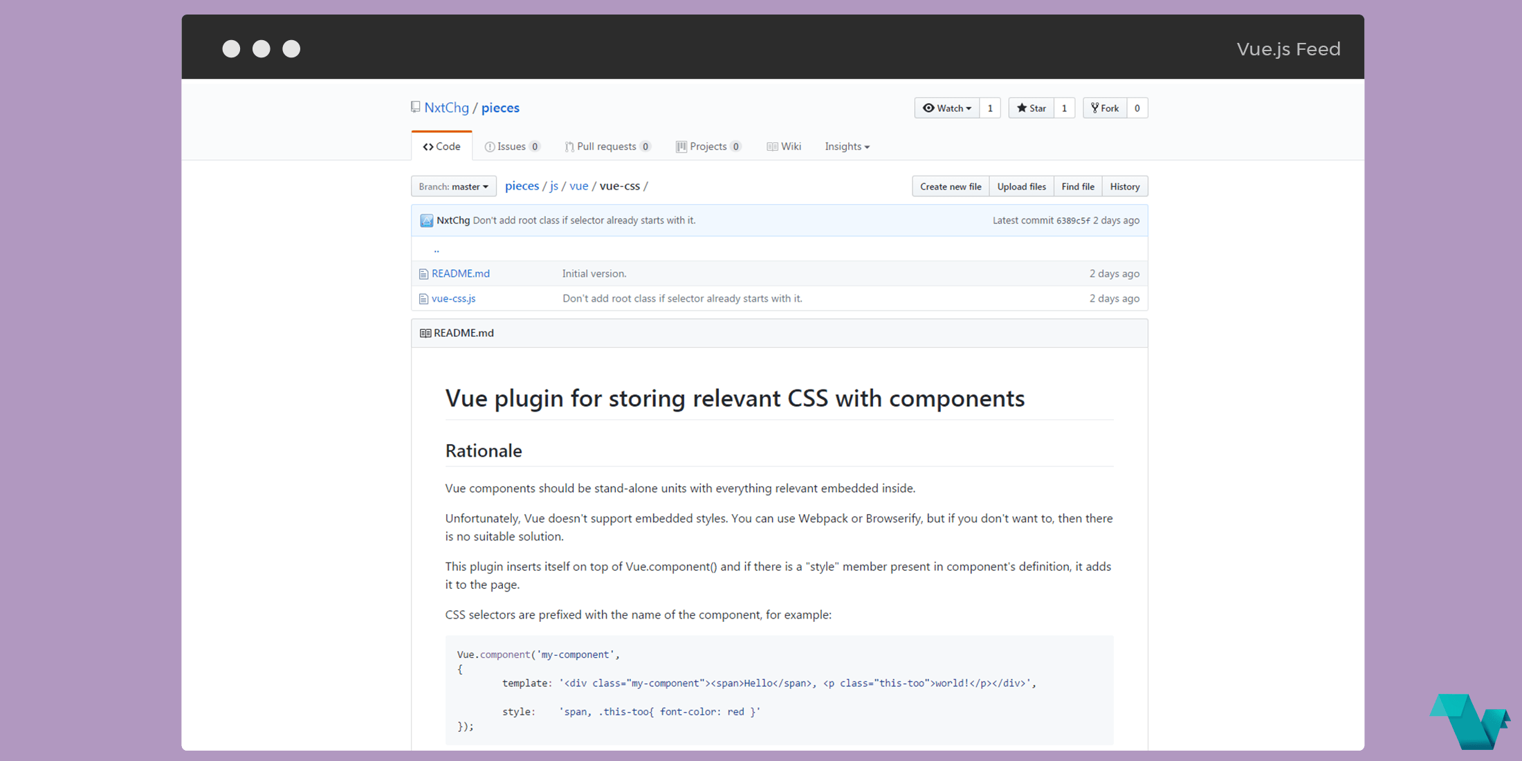 Vue.js plugin that allows you to bundle CSS with your components Vue