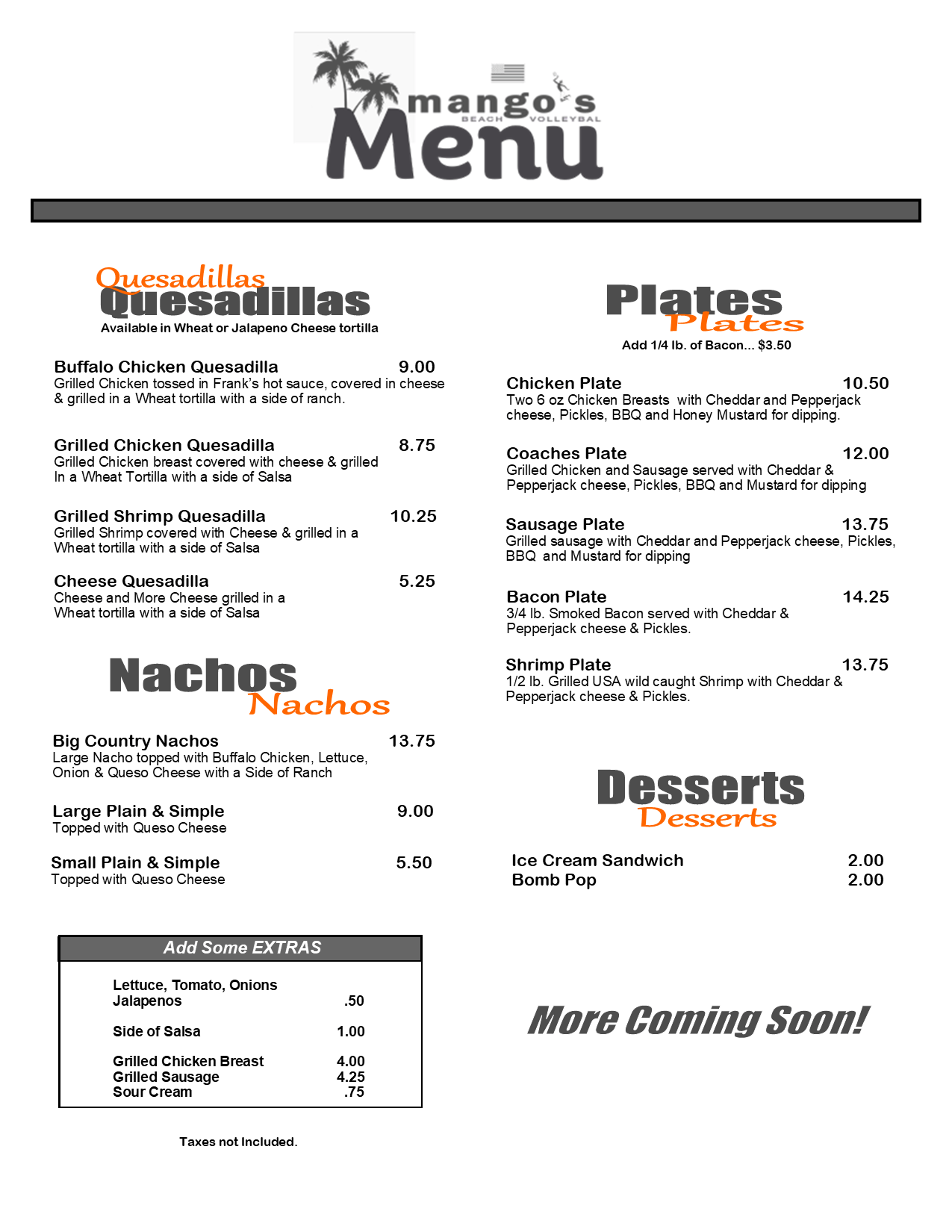 Mango's Beach Volleyball