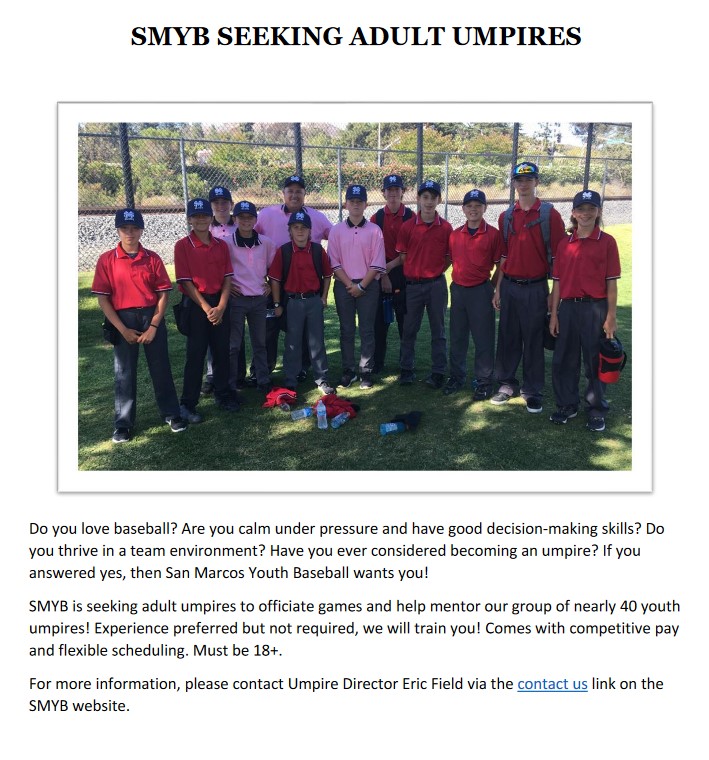 San Marcos Youth Baseball CA