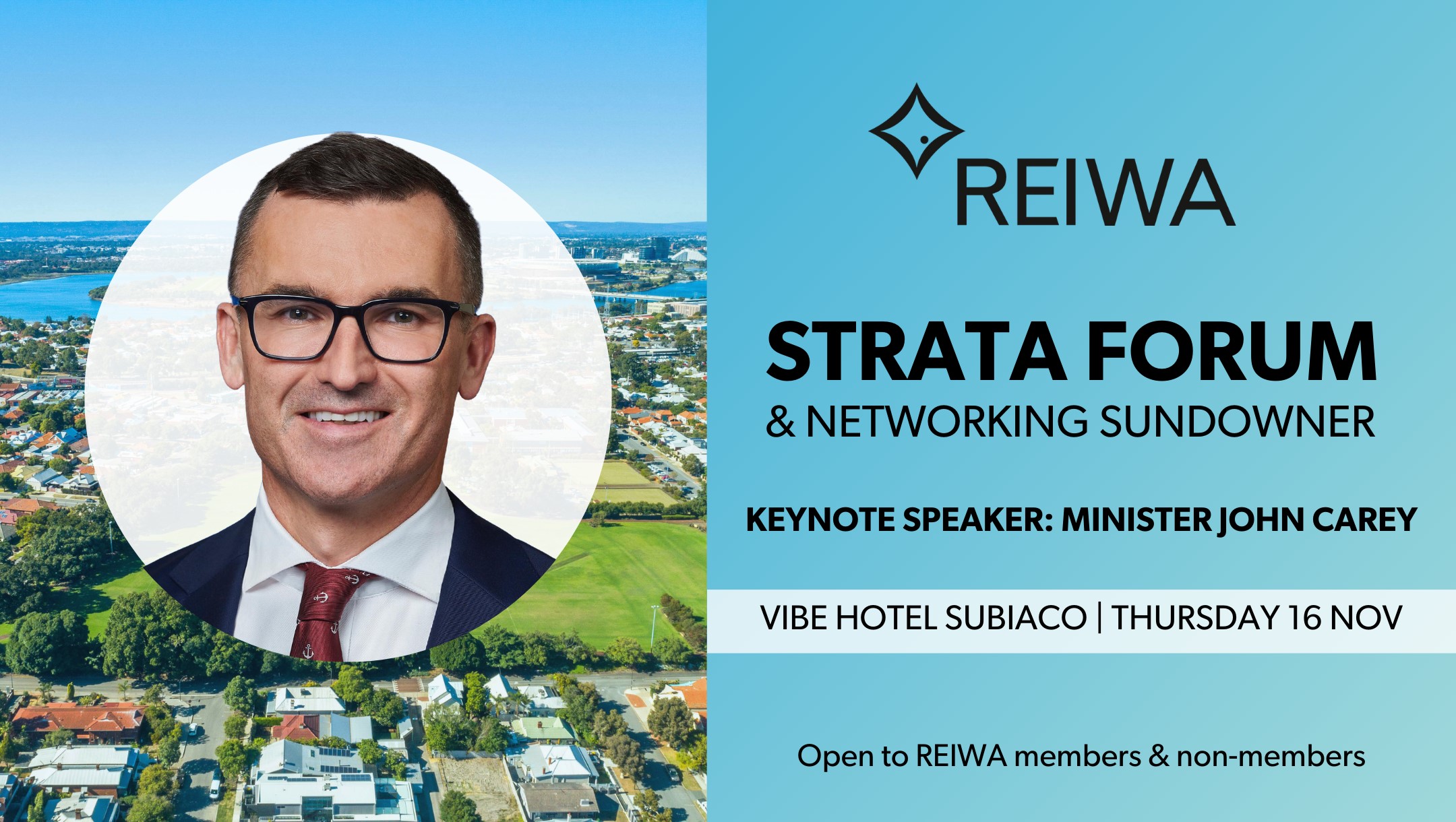 Buy REIWA Strata Forum with Minister Carey MLA tickets INTIX