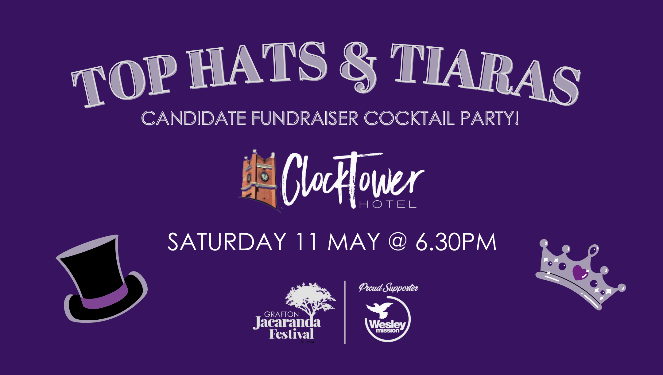 Buy TOP HATS & TIARAS tickets INTIX