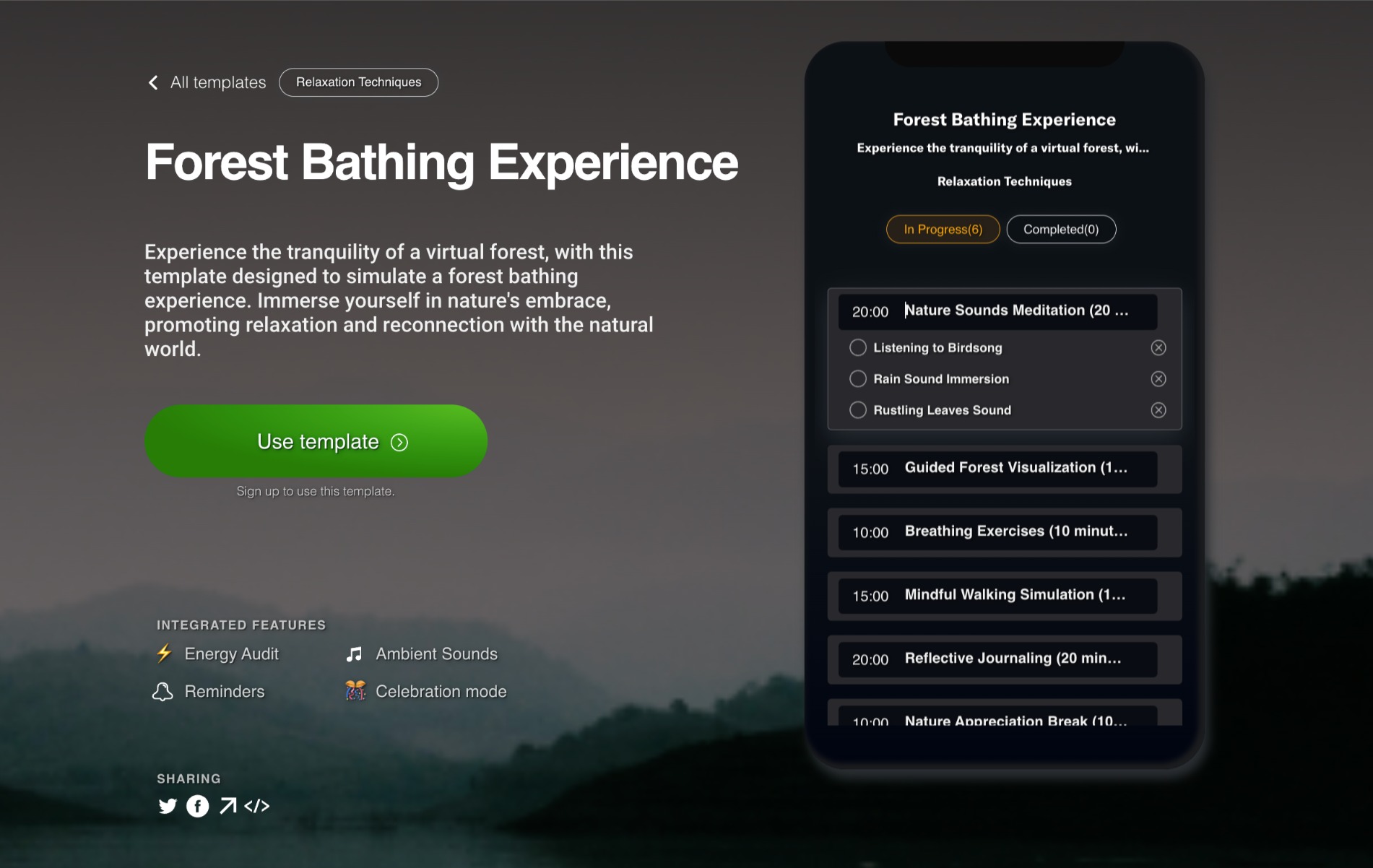 Forest Bathing Experience FocusBox