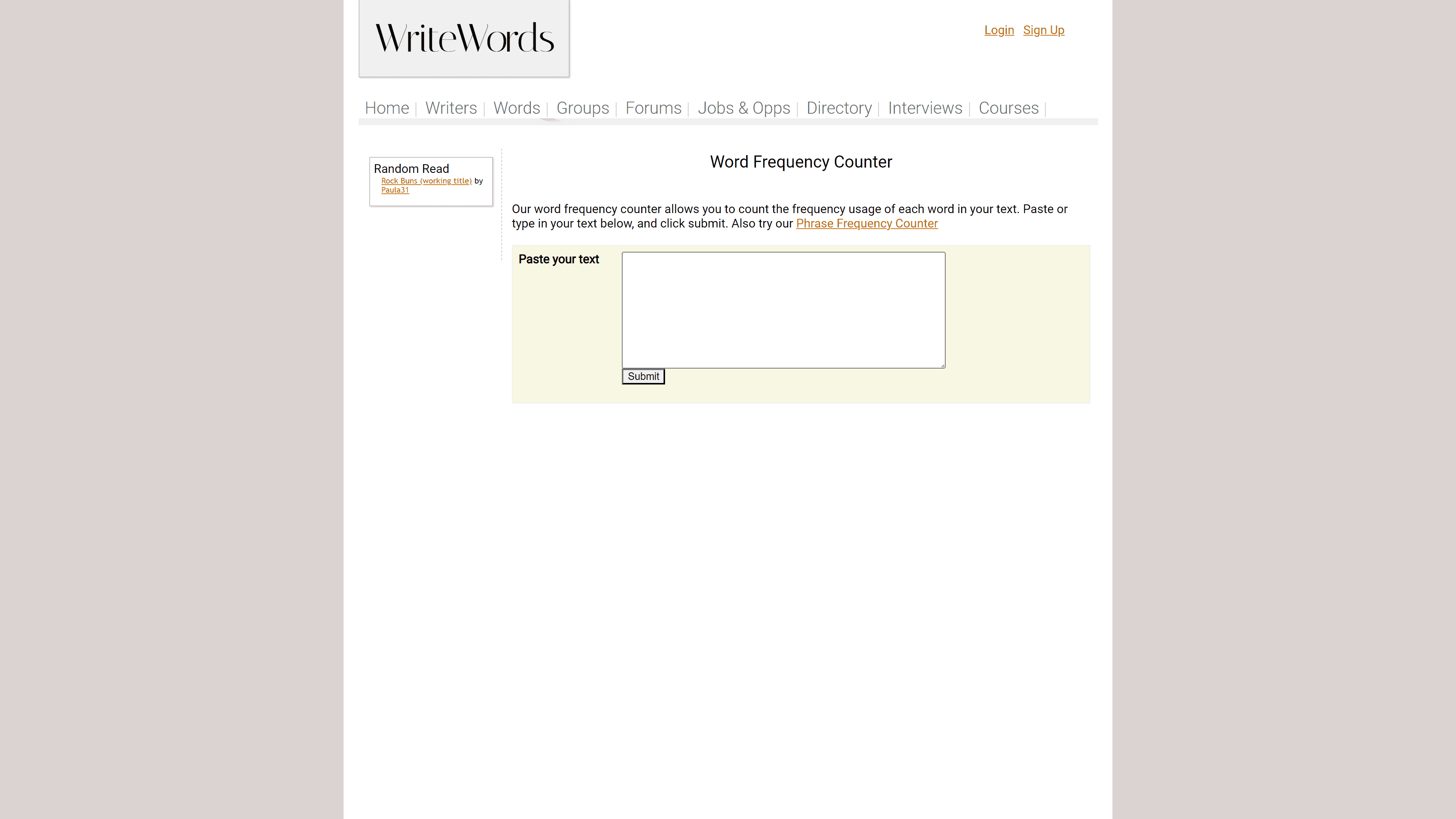 Word frequency checker Archives