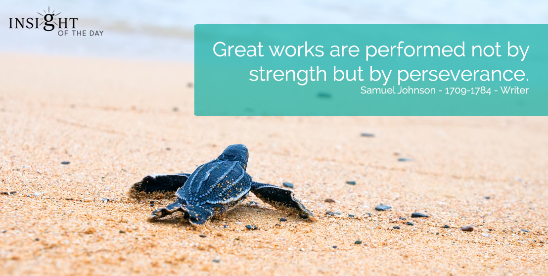 great works performed strength perseverance samuel johnson writer